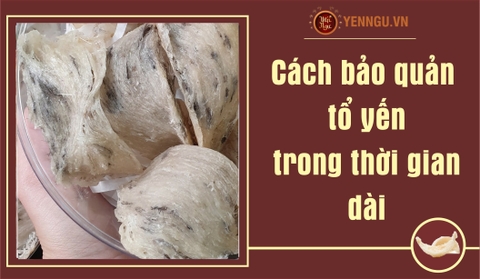 Cách bảo quản tổ yến trong thời gian dài