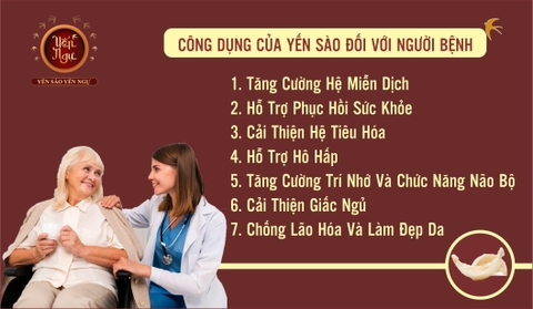 Công dụng của Yến Sào đối với Người Bệnh