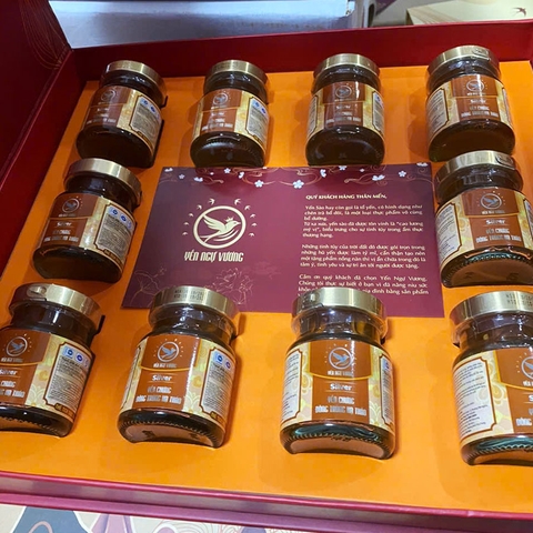 Hộp quà 10 Hũ Yến Chưng Đông Trùng Hạ Thảo Silver