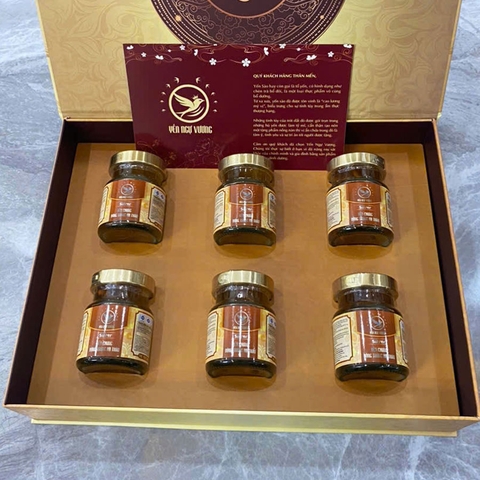 Hộp quà 6 Hũ Yến Chưng Đông Trùng Hạ Thảo Silver