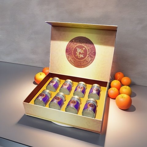 Hộp quà Yến chưng Đường Ăn Kiêng 8 Hũ