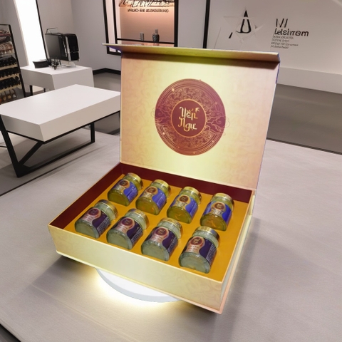 Hộp quà Yến Chưng Phúc Lộc 8 hũ