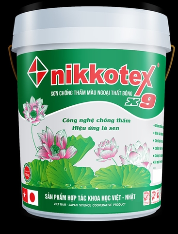 SƠN CHỐNG THẤM MÀU NGOẠI THẤT BÓNG X9
