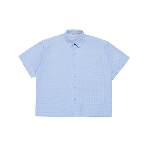 Áo sơ mi caro Boxy oxford tay ngắn