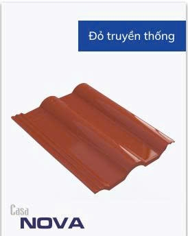 Ngói Casa NOVA màu đỏ truyền thống mã 006