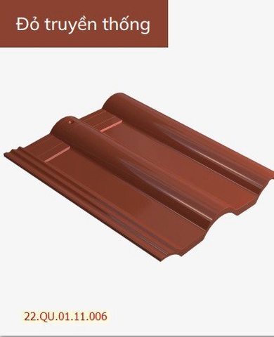 Ngói lợp Amygres Queen XL 006- Đỏ truyền thống