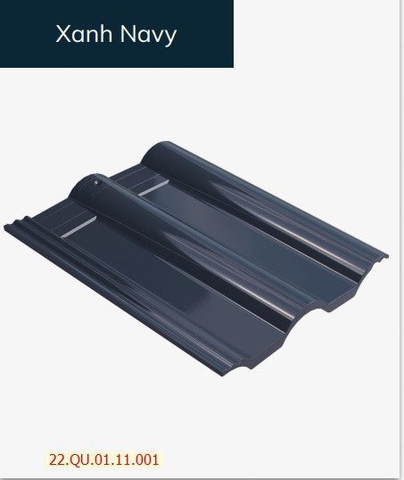 Ngói lợp Amygres Queen XL 001 - Xanh navy