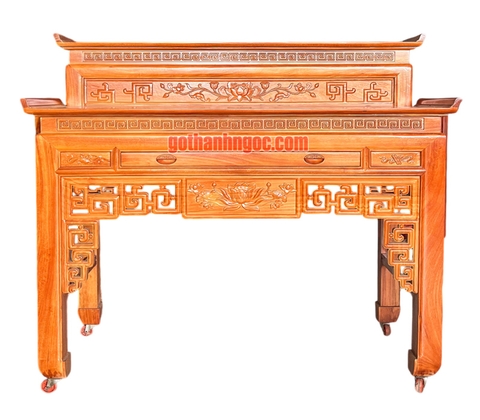 Bàn thờ 2 tầng gỗ bên 153x146x80