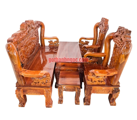 Bộ ghế mã đáo thành công giá rẻ tay 12 gỗ tràm 6 món
