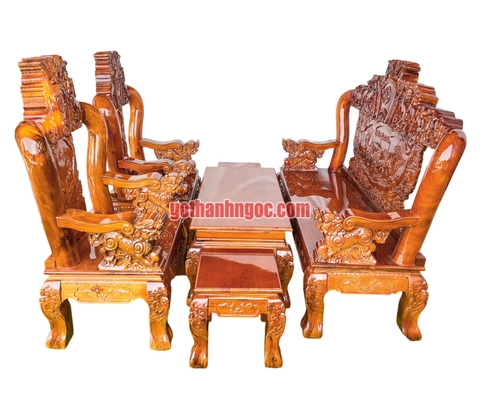 Bộ salon mã đáo thành công VIP 6 món tay 12 gỗ tràm TNM01