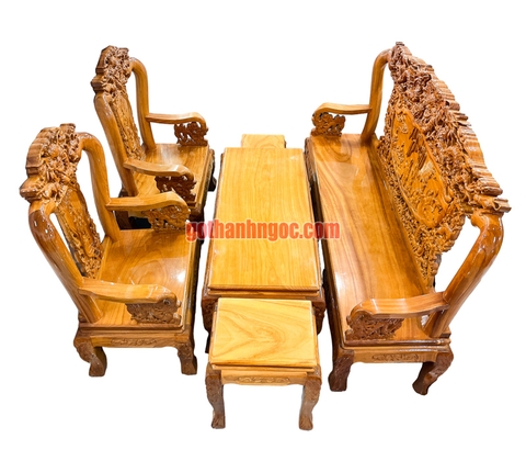 Bộ ghế salon rồng bát tiên gỗ bên 6 món tay 8 giá rẻ