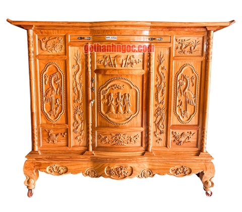 Tủ thờ mẫu bắc 174x134 gỗ bên