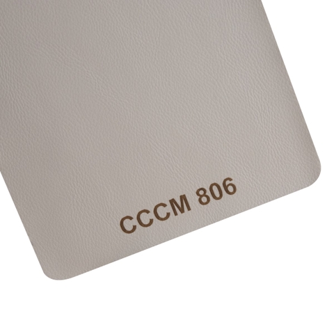 Giả da vân mịn chống cháy chống mực CCCM 806 kaki