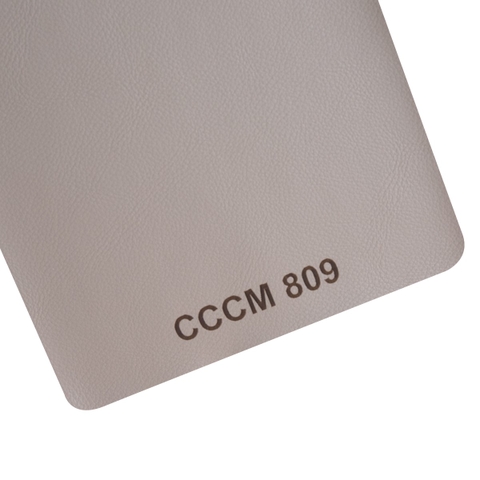 Giả da vân mịn chống cháy chống mực CCCM 809 nâu be