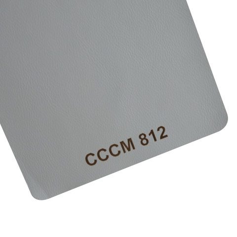 Giả da vân mịn chống cháy chống mực CCCM 812 trắng xanh