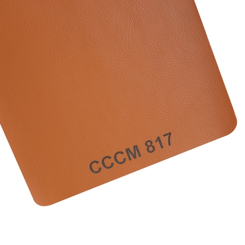Giả da vân mịn chống cháy chống mực CCCM 817 cam