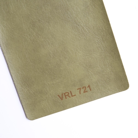 Giả da vân rạn hai màu lì VRL 721 cỏ úa