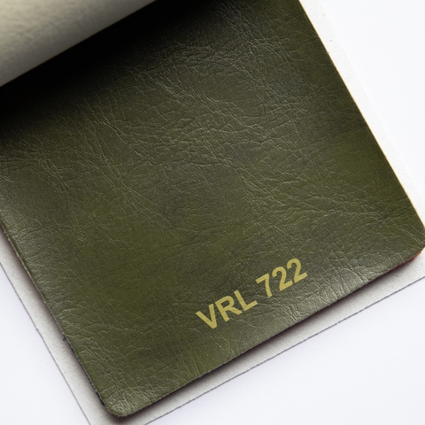 Giả da vân rạn hai màu lì VRL 722 xanh lá