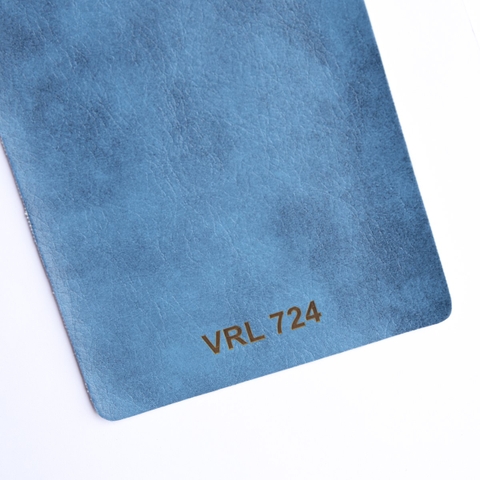Giả da vân rạn hai màu lì VRL 724 xanh nước biển