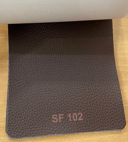 SF102 - PVC vân vải nâu LTT002