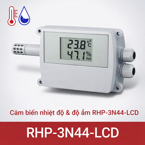 Cảm biến nhiệt độ và độ ẩm RHP-3N44-LCD