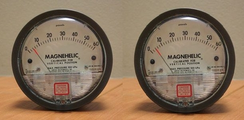 Đồng hồ chênh áp Magnehelic độ chính xác cao cho hệ thống xử lý khí