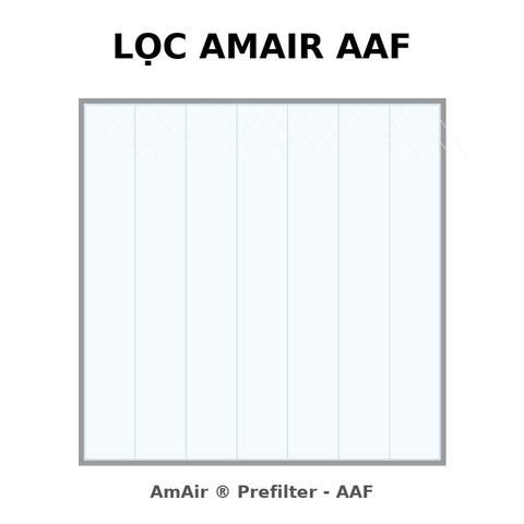 Lọc AmAir AAF – Giải pháp pre-filter nếp gấp hiệu suất cao cho hệ thống HVAC