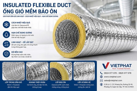Insulated Flexible Duct - Ống Gió Mềm Bảo Ôn