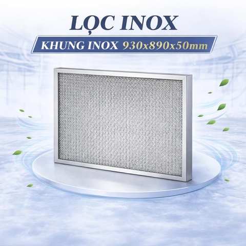 Lọc Inox Khung inox 930x890x50mm