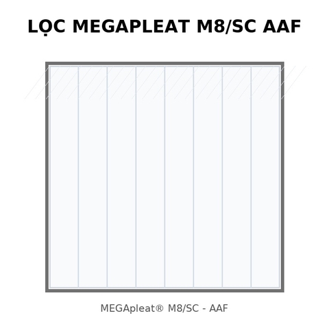 Lọc MEGApleat M8/SC AAF – Lọc xếp nếp MERV 8 cho hệ thống HVAC & AHU
