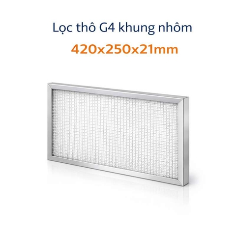 Lọc thô G4 khung nhôm 420x250x21mm