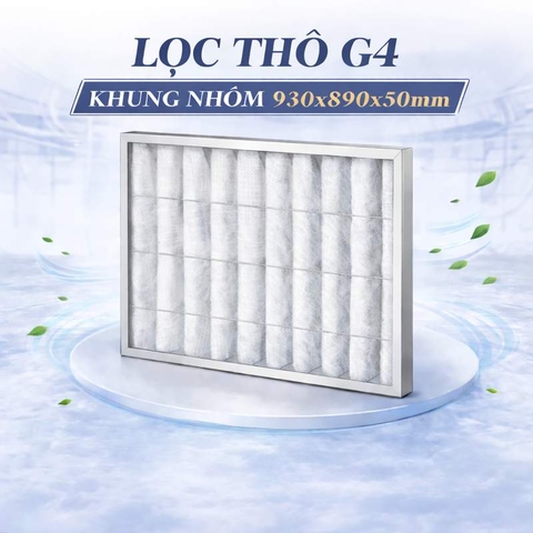 Lọc thô G4 khung nhôm 930x890x50mm