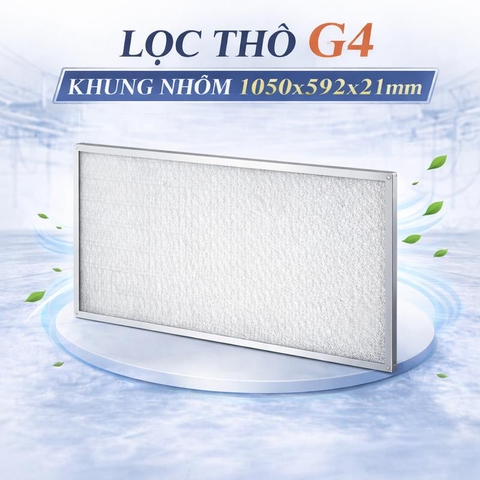 Lọc thô G4 khung nhôm 1050x592x21mm