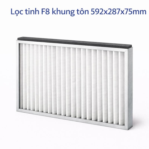 Lọc tinh F8 khung tôn 592x287x75mm