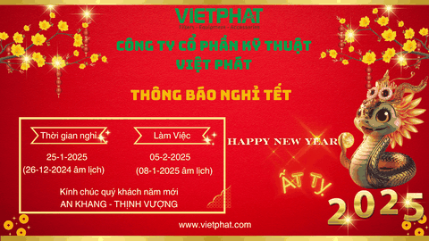 VIETPHAT THÔNG BÁO LỊCH NGHỈ TẾT ÂM LỊCH 2025