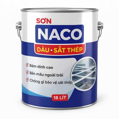 Sơn Dầu Naco 18L cho sắt thép