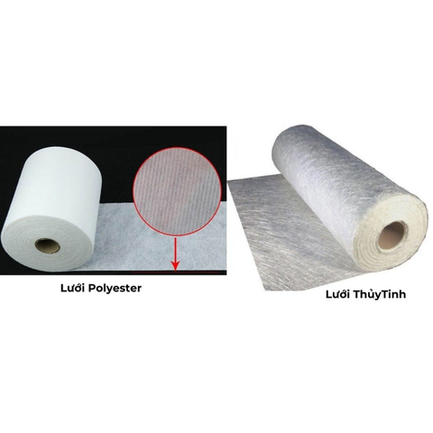 So sánh bông lọc sợi thủy tinh và bông lọc polyester