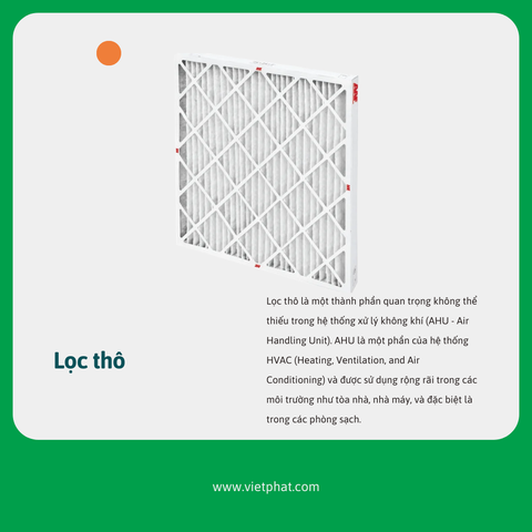 Tầm Quan Trọng của Lọc Thô Trong AHU (Air Handling Unit)