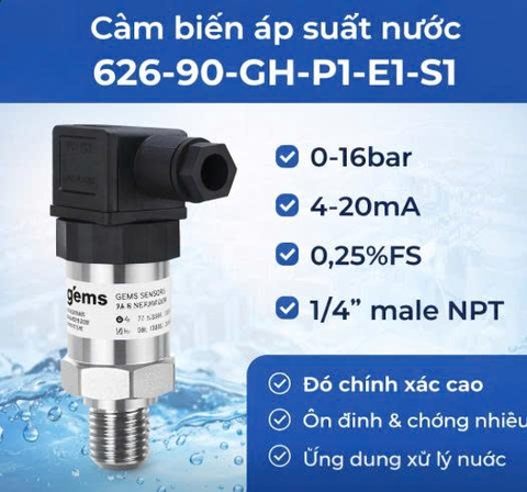 Cảm biến áp suất nước 626-90-GH-P1-E1-S1