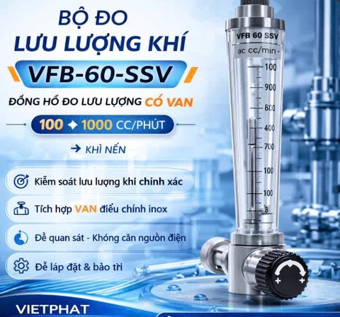 Bộ đo lưu lượng khí VFB-60-SSV