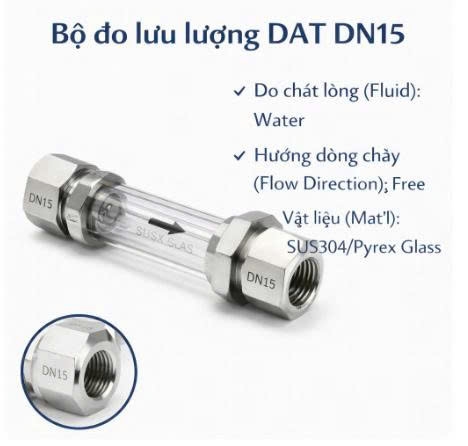 Bộ đo lưu lượng DAT DN15