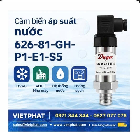 Cảm biến áp suất nước 626-81-GH-P1-E1-S5