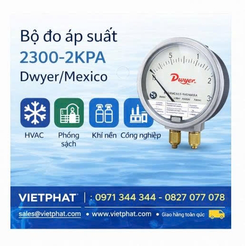 Bộ đo áp suất 2300-2KPA Dwyer/Mexico