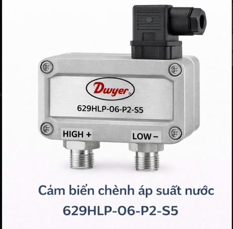 Cảm biến chênh áp suất nước 629HLP-06-P2-S5