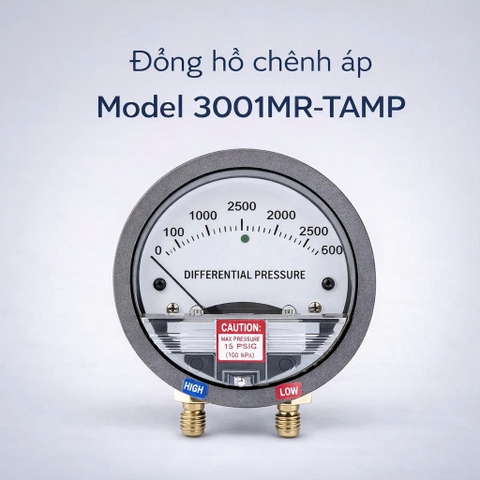 Đồng hồ chênh áp Model 3001MR-TAMP