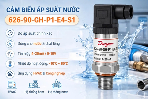 Cảm biến áp suất nước 626-90-GH-P1-E4-S1