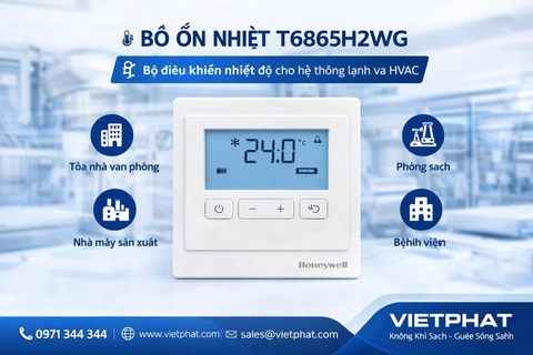 Bộ ổn nhiệt T6865H2WG | Bộ điều khiển nhiệt độ cho hệ thống lạnh và HVAC
