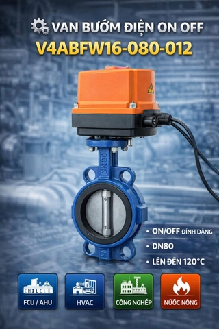 Van bướm điện On Off V4ABFW16-080-012