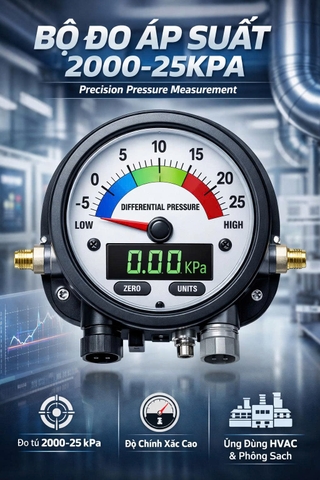 Bộ đo áp suất 2000-25KPA