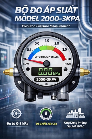 Bộ đo áp suất model 2000-3KPA